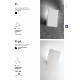 IDEAL LUX 117867 | Fix-IL Ideal Lux falikar lámpa - FIX AP BIANCO - 1x LED 420lm 3000K fehér