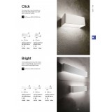 IDEAL LUX 134796 | Bright-IL Ideal Lux fali lámpa - BRIGHT AP D30 - 1x LED 800lm 3000K matt fehér