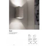 IDEAL LUX 141275 | Kool Ideal Lux fali lámpa - KOOL AP2 - 2x GU10 cement