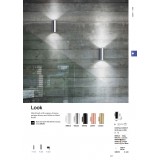 IDEAL LUX 164823 | Look-IL Ideal Lux fali lámpa - LOOK AP2 BRUNITO - 2x GU10 800lm 3000K antikolt réz
