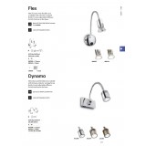 IDEAL LUX 121352 | Dynamo Ideal Lux fali lámpa - DYNAMO AP BRUNITO - kapcsoló flexibilis 1x LED 200lm 4000K antikolt réz