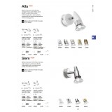 IDEAL LUX 122717 | Alfa Ideal Lux spot lámpa - ALFA AP2 BIANCO - elforgatható alkatrészek 2x GU10 800lm 3000K szaténfehér, króm