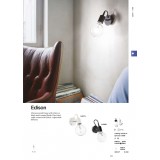 IDEAL LUX 148908 | Edison-IL Ideal Lux fali lámpa - EDISON AP1 NERO - 1x E27 fekete