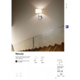IDEAL LUX 143156 | Woody-IL Ideal Lux fali lámpa - WOODY AP1 BIANCO - 1x G9 300lm 3000K króm, fehér, savmart