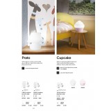 IDEAL LUX 074726 | Prato-IL Ideal Lux asztali lámpa - PRATO TL1 SMALL BIANCO - 18,5cm kapcsoló 1x E14 fehér, savmart