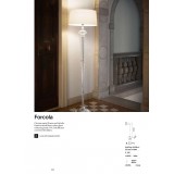 IDEAL LUX 142616 | Forcola Ideal Lux álló lámpa - FORCOLA PT1 - 175cm kapcsoló 1x E27 króm, átlátszó, fehér