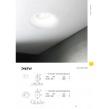 IDEAL LUX 155722 | Zephyr Ideal Lux beépíthető lámpa - ZEPHYR D20 - festhető 205x205mm 1x GU10 fehér