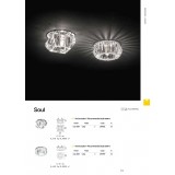 IDEAL LUX 107691 | Soul-IL Ideal Lux beépíthető lámpa - SOUL-1 - Ø85mm 85x85mm 1x G9 átlátszó