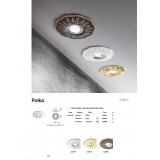 IDEAL LUX 115610 | Polka-IL Ideal Lux beépíthető lámpa - POLKA FI1 OTTONE - Ø140mm 140x140mm 1x GU10 arany