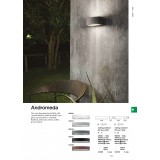 IDEAL LUX 163536 | Andromeda-IL Ideal Lux fali lámpa - ANDROMEDA AP1 COFFEE - 1x E27 IP55 kávé, savmart