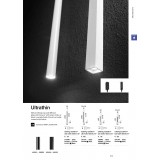 IDEAL LUX 156699 | Ultrathin-IL Ideal Lux függeszték lámpa - ULTRATHIN D040 ROUND NERO - 1x LED 1000lm 3000K fekete