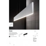 IDEAL LUX 138237 | Desk Ideal Lux fali lámpa - DESK SP1 BIANCO - 1x LED 2100lm 3000K matt fehér