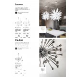 IDEAL LUX 111957 | Leaves-IL Ideal Lux függeszték lámpa - LEAVES SP8 - rövidíthető vezeték 8x G9 2400lm 3000K fehér