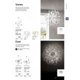 IDEAL LUX 101606 | Vortex Ideal Lux függeszték lámpa - VORTEX SP6 ORO - 6x E14 fehér, opál, arany