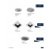 ITALUX DL-101D/SY | Relio Italux beépíthető lámpa 100x100mm 1x MR16 / GU5.3 ezüst, fekete