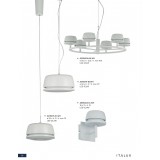 ITALUX AD15011-1B WH | Miranda-IT Italux függeszték lámpa 1x LED 1200lm 3000K fehér