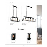 ITALUX MT-202621-1-B | Laverno Italux asztali lámpa 26,5cm vezeték kapcsoló 1x E27 fekete, átlátszó