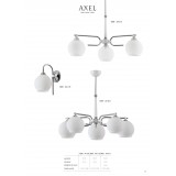 JUPITER 1400 AX K B | Axel Jupiter falikar lámpa 1x E27 króm, fehér