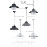 JUPITER 1510 TO 1 GM | Tora Jupiter függeszték lámpa 1x E27 grafit, opál