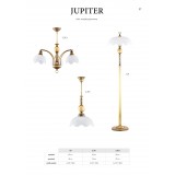 JUPITER 1 JP | JupiterJ Jupiter álló lámpa 152cm taposókapcsoló 1x E27 patinás réz, fehér