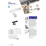 KANLUX 33132 | Tear Kanlux rendszerelem lámpa elforgatható alkatrészek 1x LED 1800lm 4000K fehér