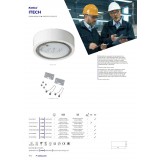 KANLUX 27638 | iTech Kanlux kettős feladatú vészvilágító 1h - fali, mennyezeti, beépíthető lámpa - AT kerek 1x LED 475lm 5000K IP65 fehér