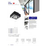 KANLUX 26830 | Stobi Kanlux mennyezeti lámpa - STOBI DLP 50-B - négyzet elforgatható fényforrás 1x GU10 / PAR16 fekete