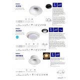 KANLUX 33166 | Ageo Kanlux beépíthető lámpa - AGEO DSO-W - kerek billenthető, foglalat nélkül Ø107mm 1x MR16 / GU5.3 / GU10 fehér