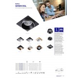 KANLUX 29132 | Simen Kanlux beépíthető lámpa - SIMEN DSL SR/B/B - négyzet foglalat nélkül 92x92mm 1x MR16 / GU5.3 / GU10 fekete, ezüst, fekete