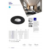 KANLUX 18289 | Seidy Kanlux beépíthető lámpa négyzet billenthető 90x90mm 1x MR16 / GU5.3 fekete