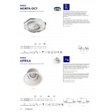 KANLUX 26739 | Aprila Kanlux beépíthető lámpa - APRILA DTL-W - négyzet billenthető, foglalat nélkül 104x104mm 1x MR16 / GU5.3 / GU10 matt fehér