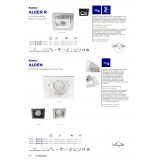 KANLUX 26758 | Alren Kanlux beépíthető lámpa - ALREN R DTL-W - négyzet billenthető, foglalat nélkül 99x99mm 1x MR16 / GU5.3 / GU10 fehér