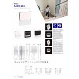 KANLUX 29854 | Kanlux-Sabik Kanlux beépíthető lámpa négyzet 75x75mm 1x LED 14lm 4000K fekete, átlátszó