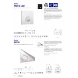 KANLUX 32495 | Mefis Kanlux beépíthető lámpa négyzet 75x75mm 1x LED 35lm 4000K fehér