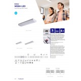 KANLUX 33890 | Meba-LED Kanlux mennyezeti lámpa - MEBA LED 12-20W NW/WW - téglalap szabályozható fényerő, állítható színhőmérséklet 1x LED 1500|2300lm 3000 - 4000K fehér