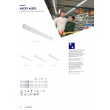 KANLUX 26361 | Aldo-4LED Kanlux mennyezeti armatúra T8 LED fényforráshoz tervezve 1x G13 / T8 LED fehér
