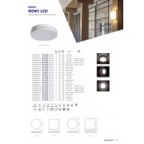 KANLUX 32948 | Beno Kanlux fali, mennyezeti lámpa kerek mozgásérzékelő, fényérzékelő szenzor - alkonykapcsoló 1x LED 1400lm 4000K IP54 grafit, fehér
