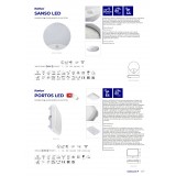 KANLUX 26520 | Sanso Kanlux fali, mennyezeti lámpa kerek mozgásérzékelő 1x LED 1250lm 4000K IP44 fehér