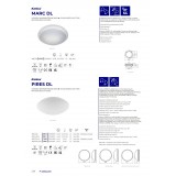 KANLUX 19001 | Pires Kanlux fali, mennyezeti lámpa kerek 1x E27 IP44 IK06 fehér