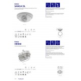 KANLUX 8050 | Sanga Kanlux fali, mennyezeti lámpa 1x E27 IP44 fehér