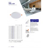 KANLUX 29585 | Arel Kanlux beépíthető ultra SLIM LED panel kerek Ø126mm 1x LED 890lm 3000K IP65/20 fehér