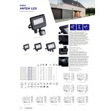 KANLUX 33201 | Antem Kanlux fényvető lámpa téglalap elforgatható alkatrészek 1x LED 1510lm 4000K IP65 fekete