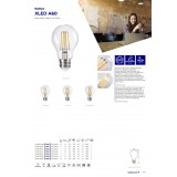 KANLUX 29604 | E27 8W -> 75W Kanlux normál A60 LED fényforrás filament - XLED A60 8W-WW - 1055lm 2700K 320° CRI>80