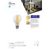 KANLUX 29649 | E27 18W -> 150W Kanlux normál A70 LED fényforrás filament - XLED A70 18W-NW - 2450lm 4000K 320° CRI>80