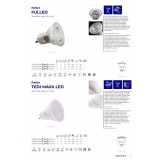 KANLUX 23413 | GU10 9W -> 66W Kanlux spot LED fényforrás SMD - TEDI MAXX LED GU10-CW - 900lm 6000K 120° CRI>80