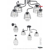 LEMIR O2700 K1 CZA | Senso Lemir falikar lámpa 1x E27 matt fekete