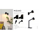 LUCIDE 20210/01/30 | Mizuko Lucide falikar lámpa kapcsoló elforgatható alkatrészek 1x E14 fekete, fehér