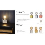 LUCIDE 20500/05/01 | Cubido Lucide asztali lámpa 19cm vezeték kapcsoló 1x LED 500lm 2700K sárgaréz