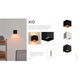 LUCIDE 09217/04/30 | Xio Lucide fali lámpa 1x G9 380lm 2700K fekete, arany