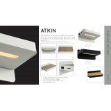 LUCIDE 77280/05/31 | Atkin Lucide falikar lámpa kapcsoló USB csatlakozó 1x LED 350lm 3000K fehér, fa.